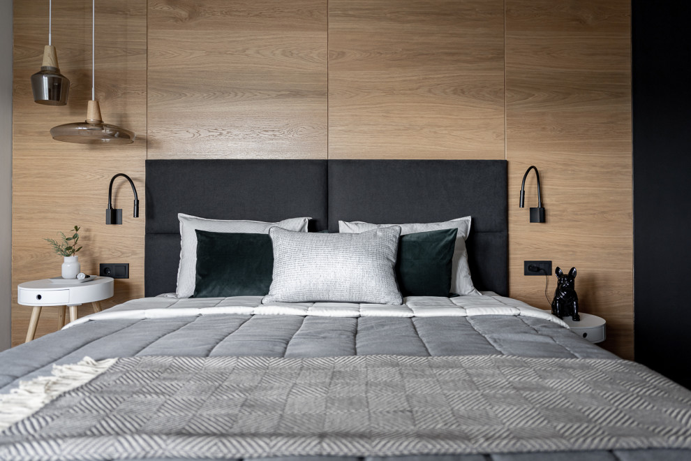 Уютная графичность. Квартира - отдых для семьи врачей