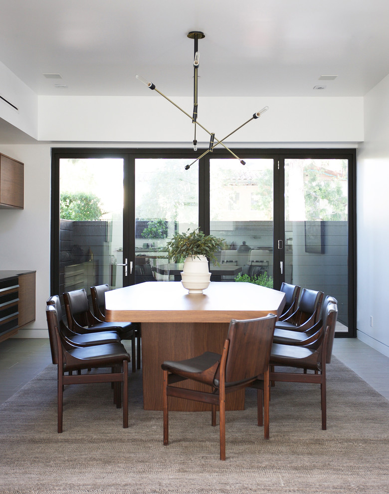 Contemporary dining room in Los Angeles.