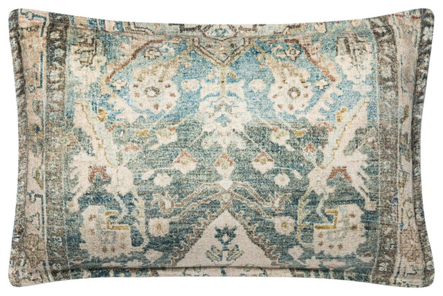 Loloi P0818 Decorative Throw Pillow Green Multi 13 X21