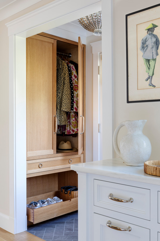Inspiration for a transitional home design remodel in Boston