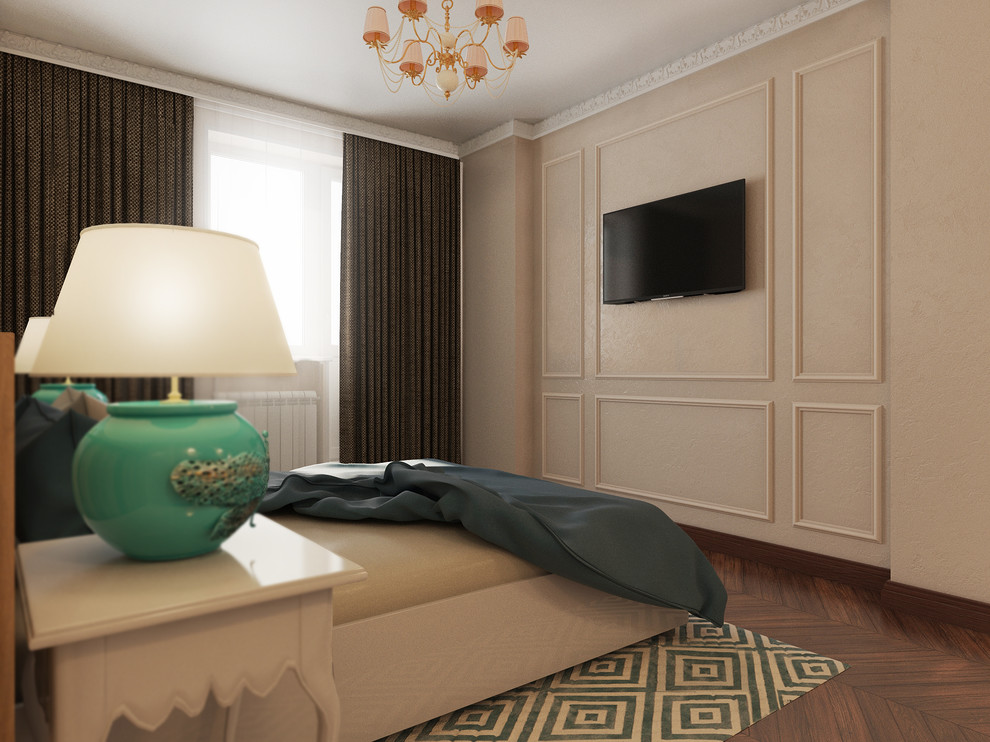 Проект 3-х комн. квартиры для семьи с двумя детьми. Стиль - легкая классика