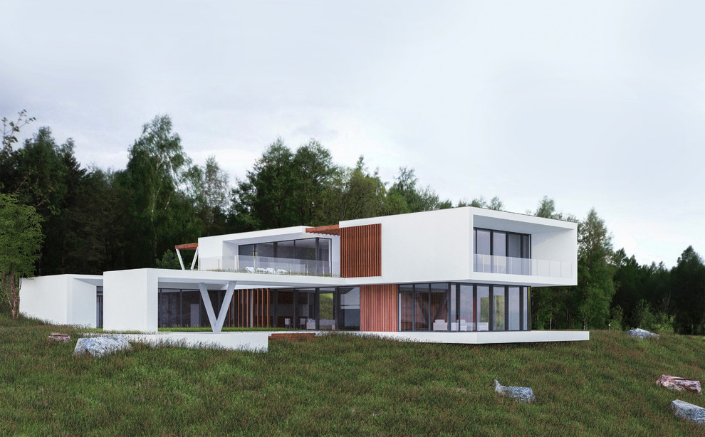 Проект дома на рельефе