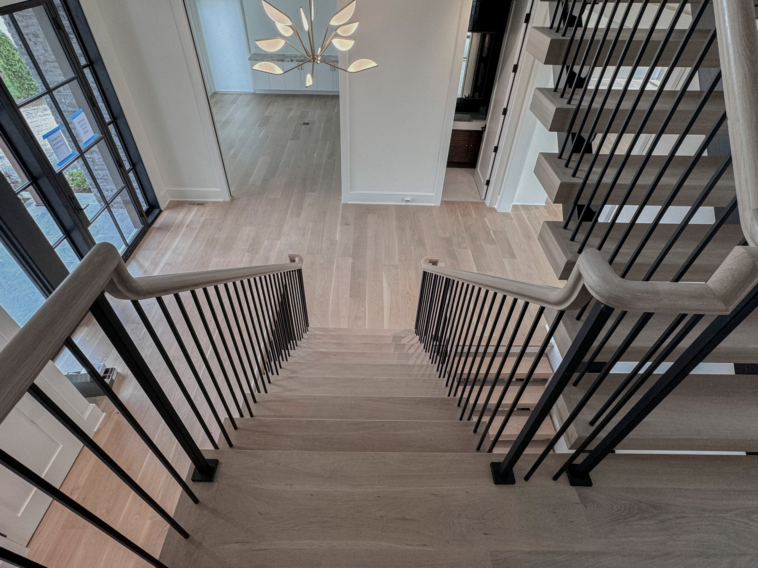 122_Modern Steel & Wood Floating Staircase, Arlington VA 22207