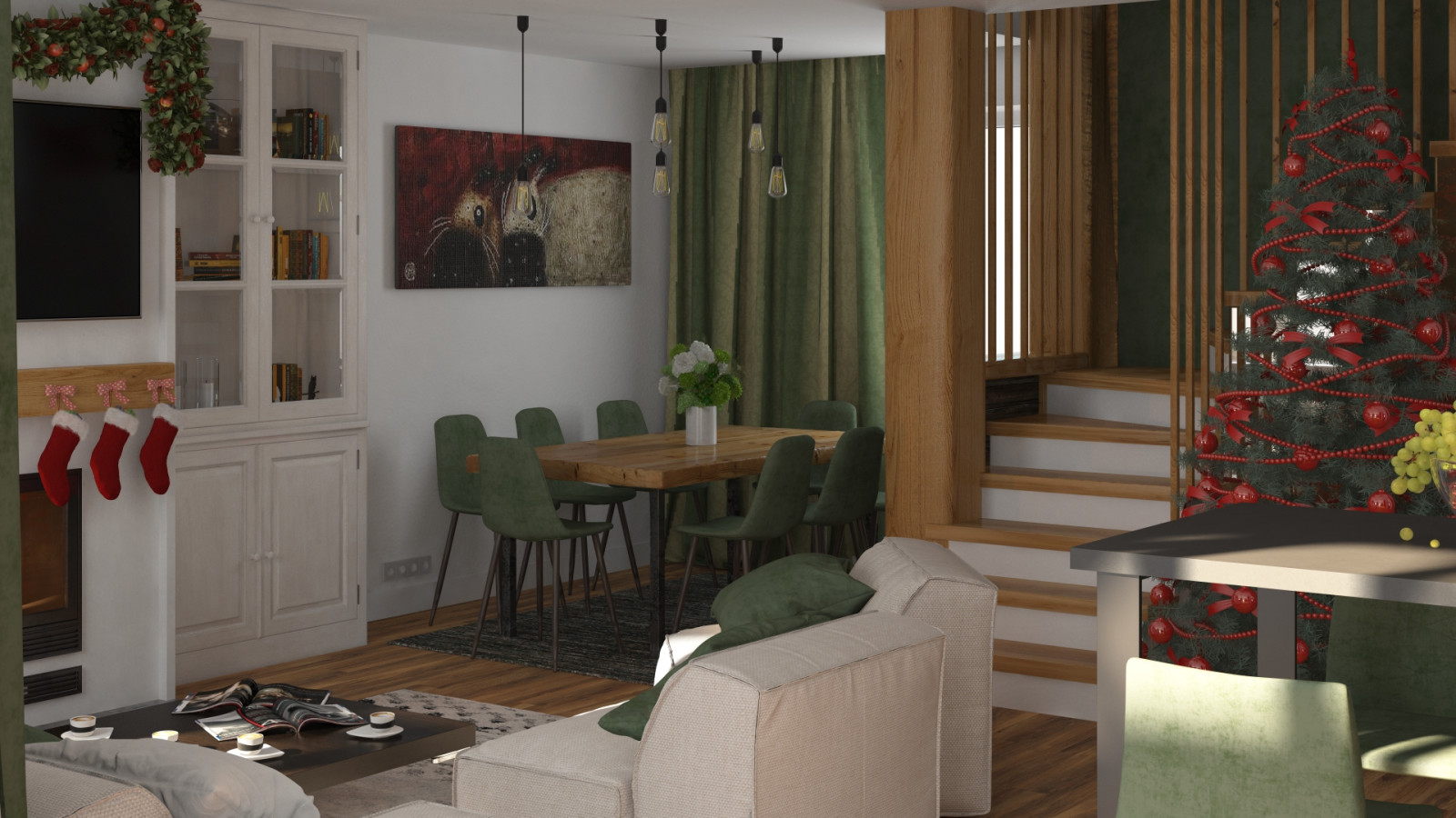 Интерьеры частного дома