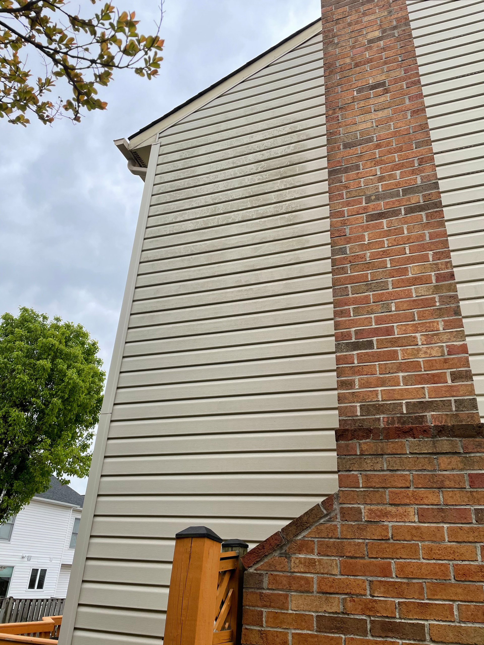 Trim repairs & siding power wash