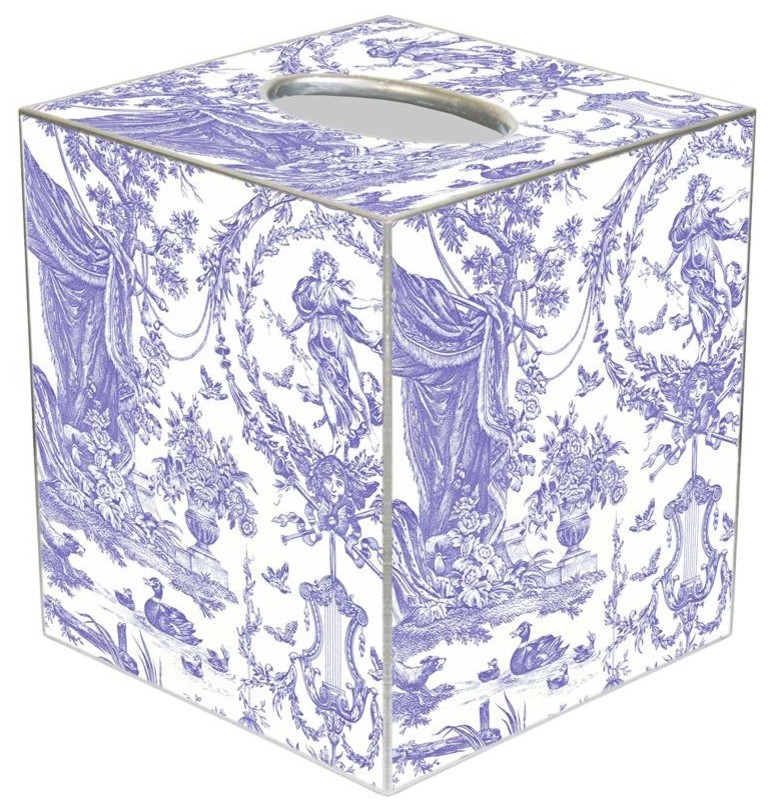 lavender tissue box cover