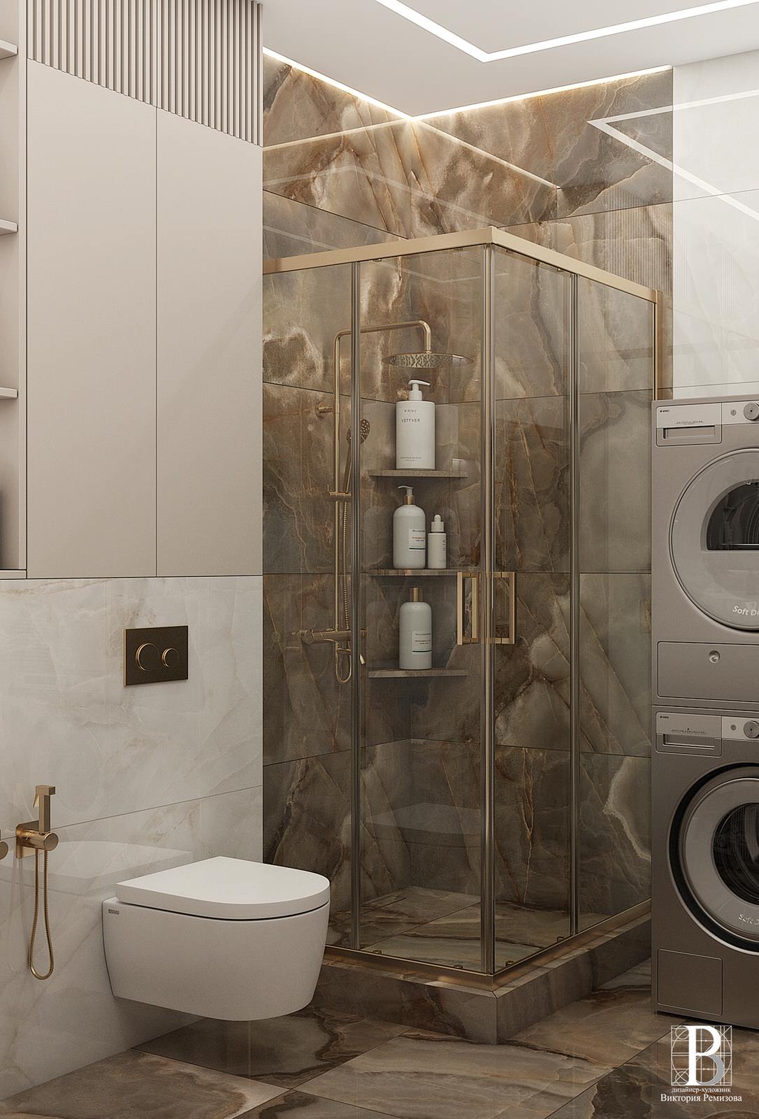 Дизайн интерьера квартиры 56,8 кв.м., г. Пятигорск, ул. Пестова 5