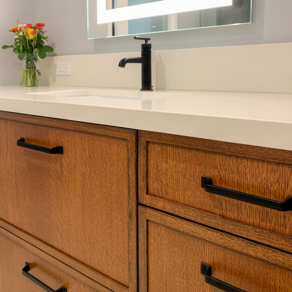 Transitional with a Twist Bathroom Remodel