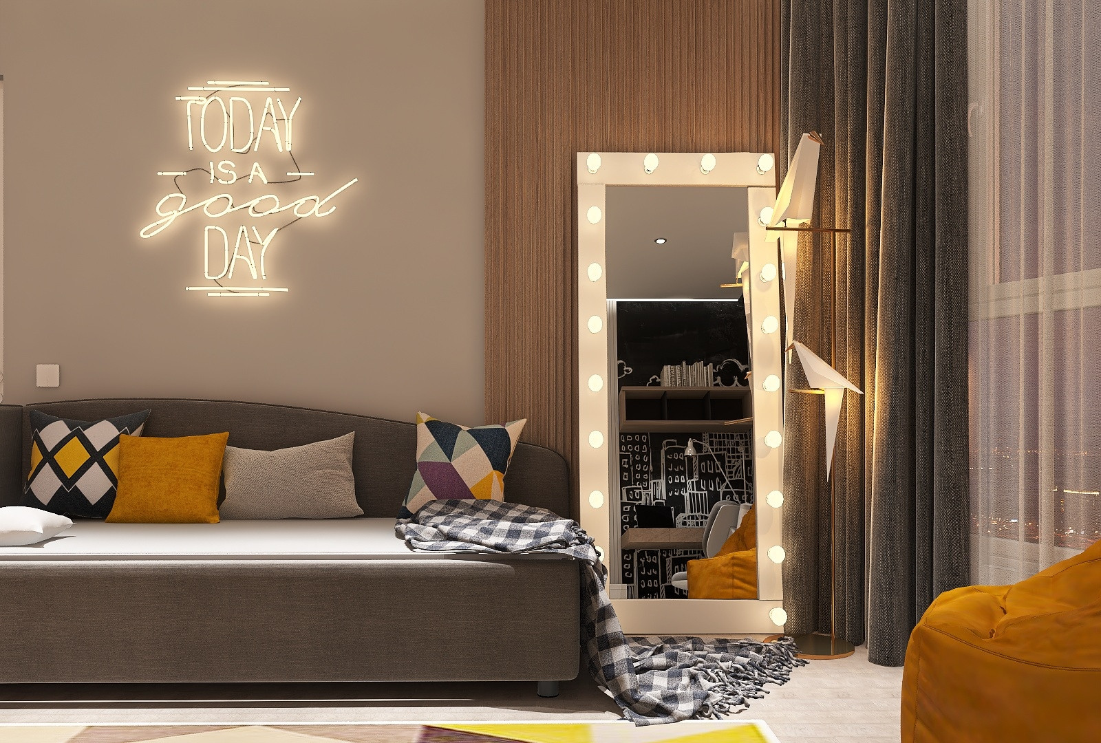 Яркая детская для девочки