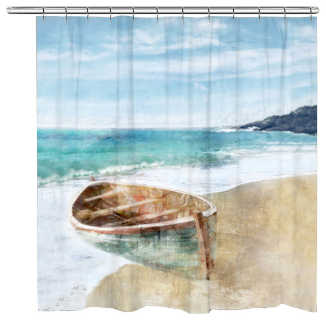 Boat Ride Shower Curtain Beach Style Shower Curtains by Laural