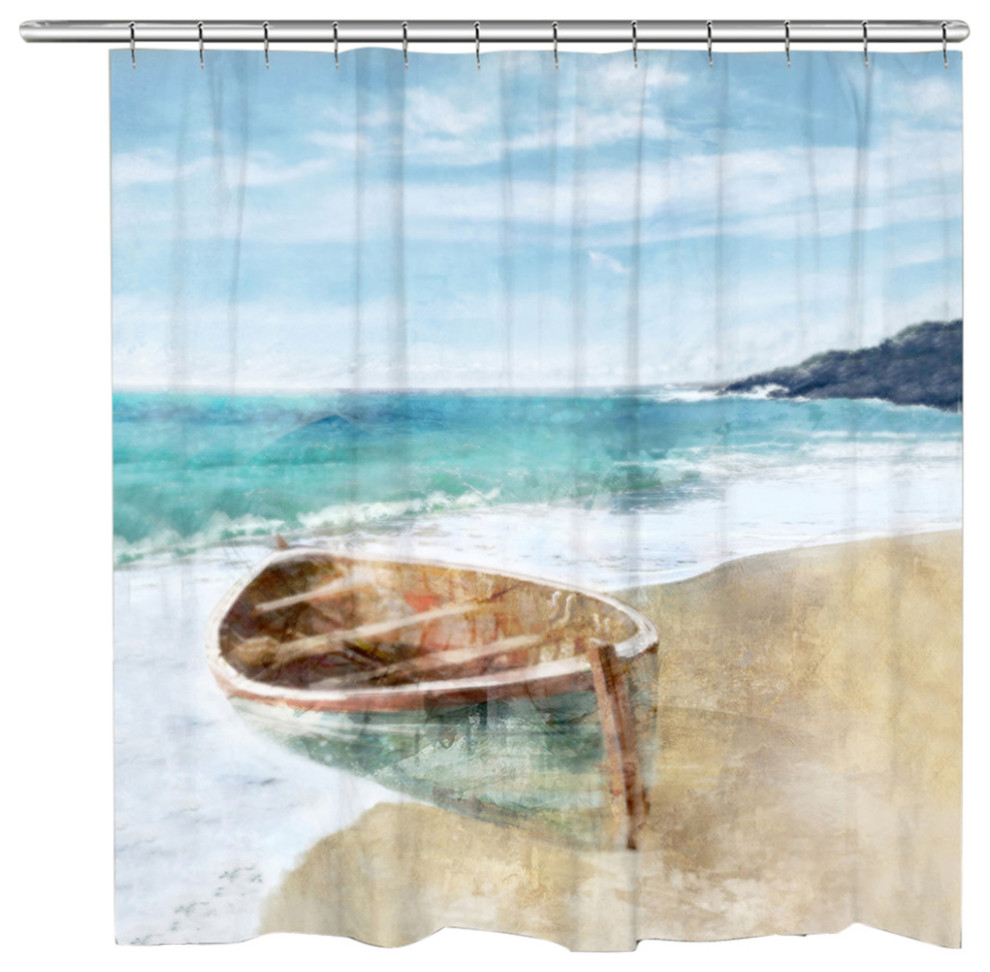 Boat Ride Shower Curtain Beach Style Shower Curtains by Laural