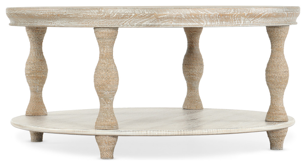 Serenity Bahari Round Cocktail Table Beach Style Coffee Tables by Hooker Furniture Houzz