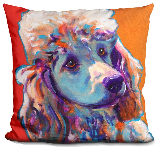 Poodle - Bonnie Decorative Accent Throw Pillow