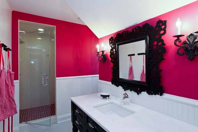 Pink Bath traditional-bathroom