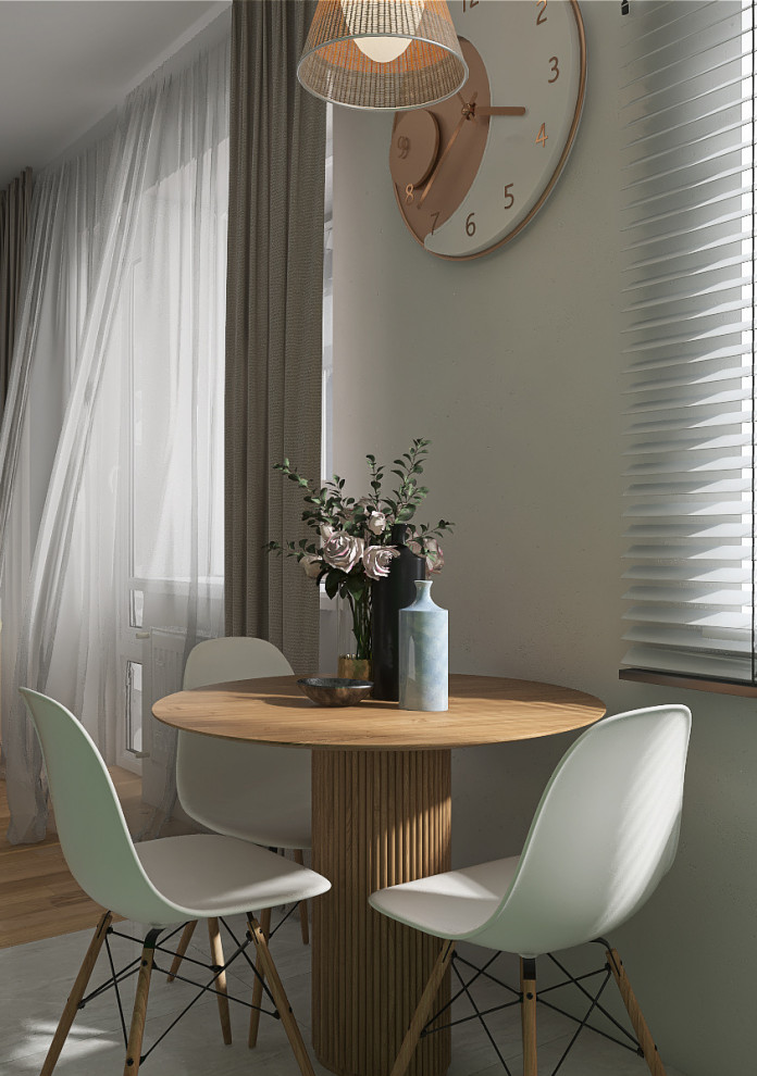 Функциональная однокомнатная квартира-студия