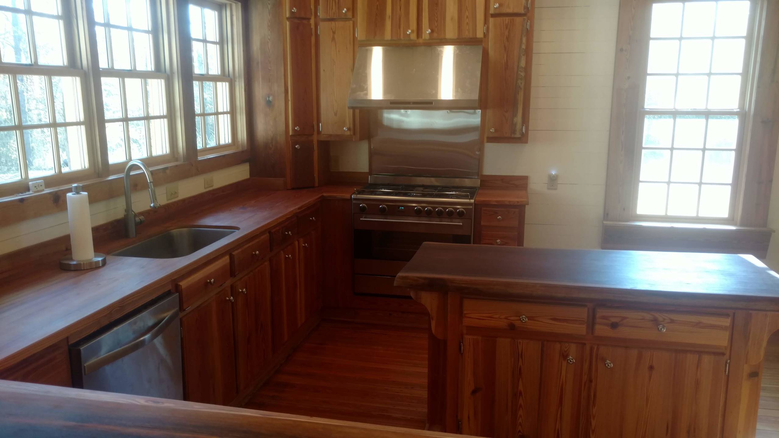 Heart Pine Cabinetry