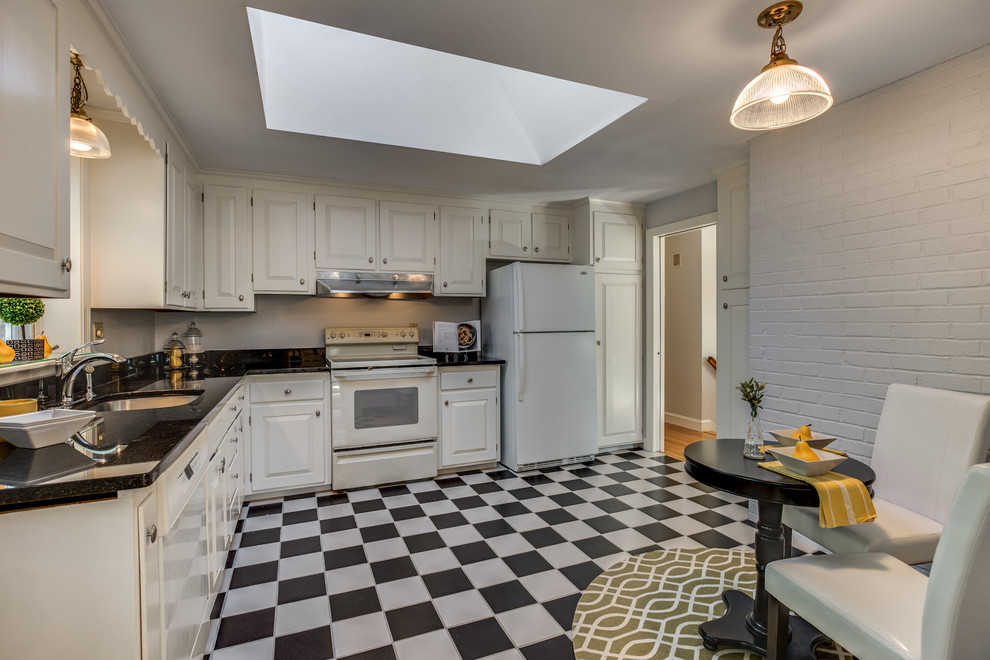 This is an example of a kitchen in Boston.