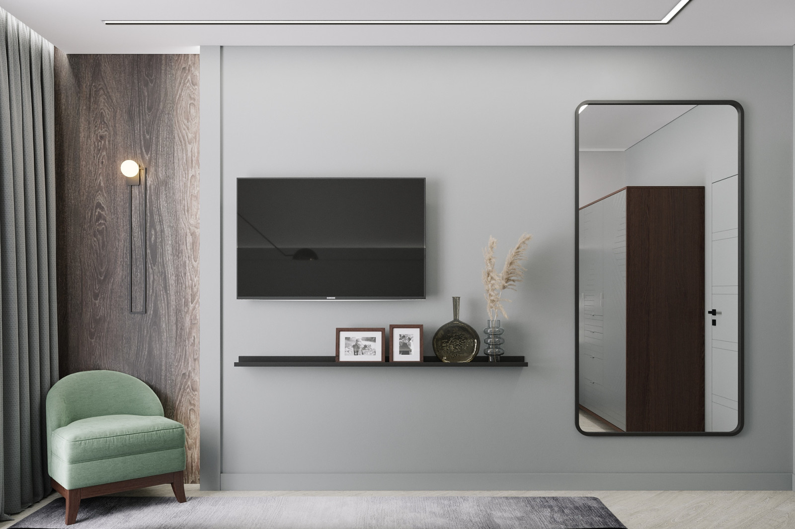 Спальня, ракурс 4