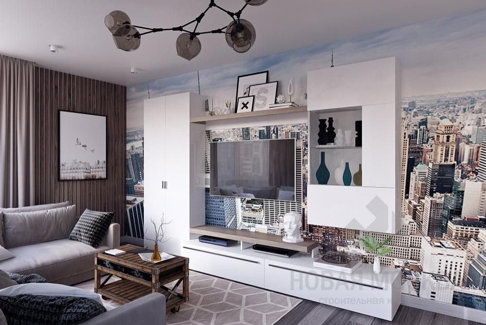 Дизайн-проект двухкомнатной квартиры 58 кв.м в ЖК «Лучи»