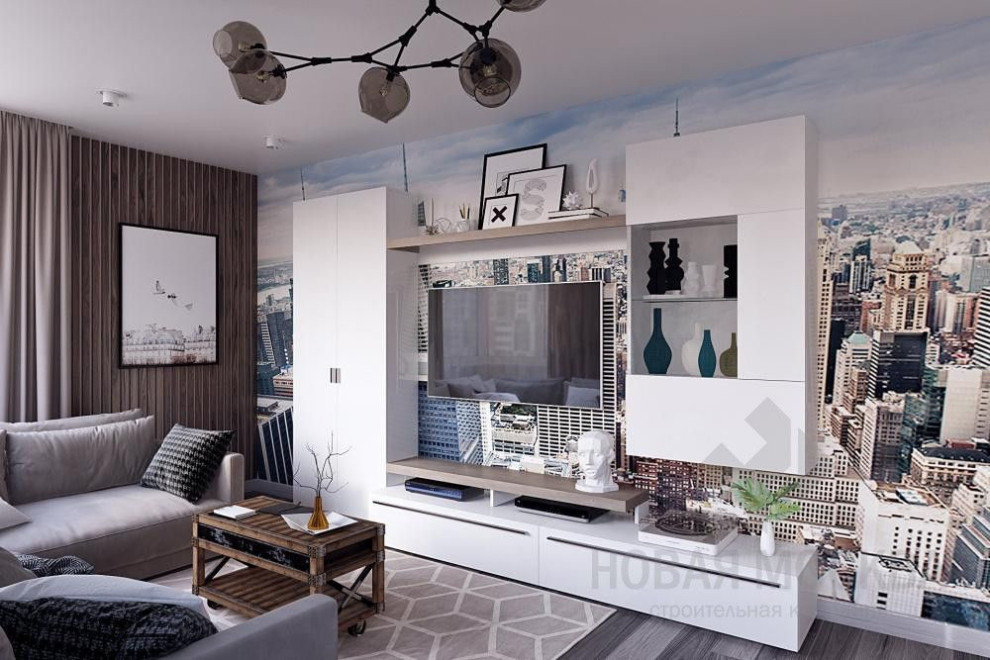 Дизайн-проект двухкомнатной квартиры 58 кв.м в ЖК «Лучи»