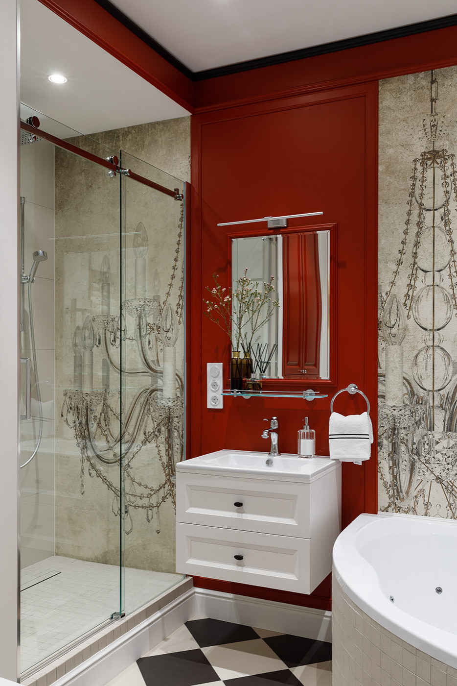 Реализованный проект квартиры 240м², ЖК Смольный проспект