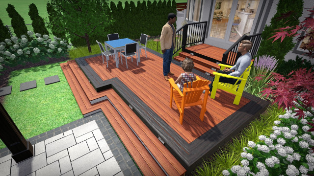 Etobicoke Backyard Makeover contemporary-terrace