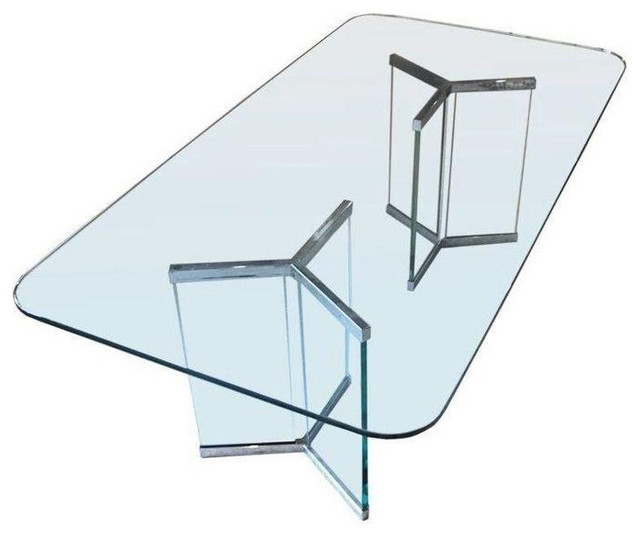 Leon Rosen For Pace Collection Large Gl Table Home Design Jpg