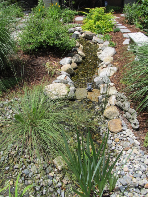 Photo of a rustic landscaping in Bridgeport.