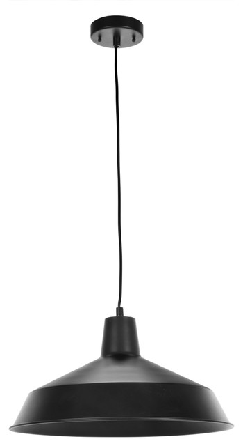 Barnyard 1 Light Industrial Warehouse Matte Black Pendant Transitional Lighting By Buildcom - Houzz Black Pendant Lights Barnyard 1 Light Industrial Warehouse Matte Black Pendant Transitional Lighting By Buildcom - Houzz Black Pendant Lights