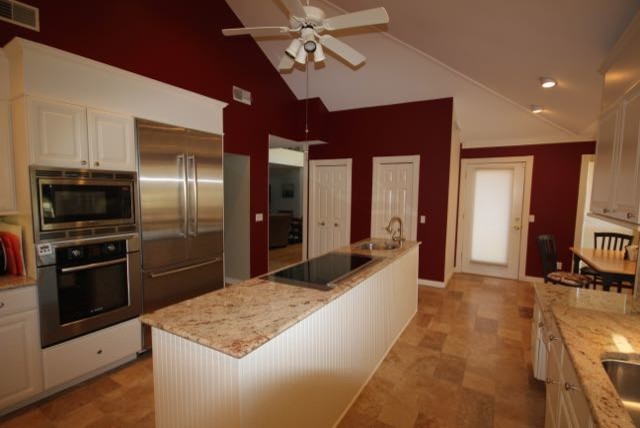 Kitchen Given an Earthy Red Color