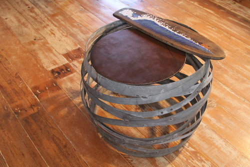 Wine Barrel Ring Coffee Table