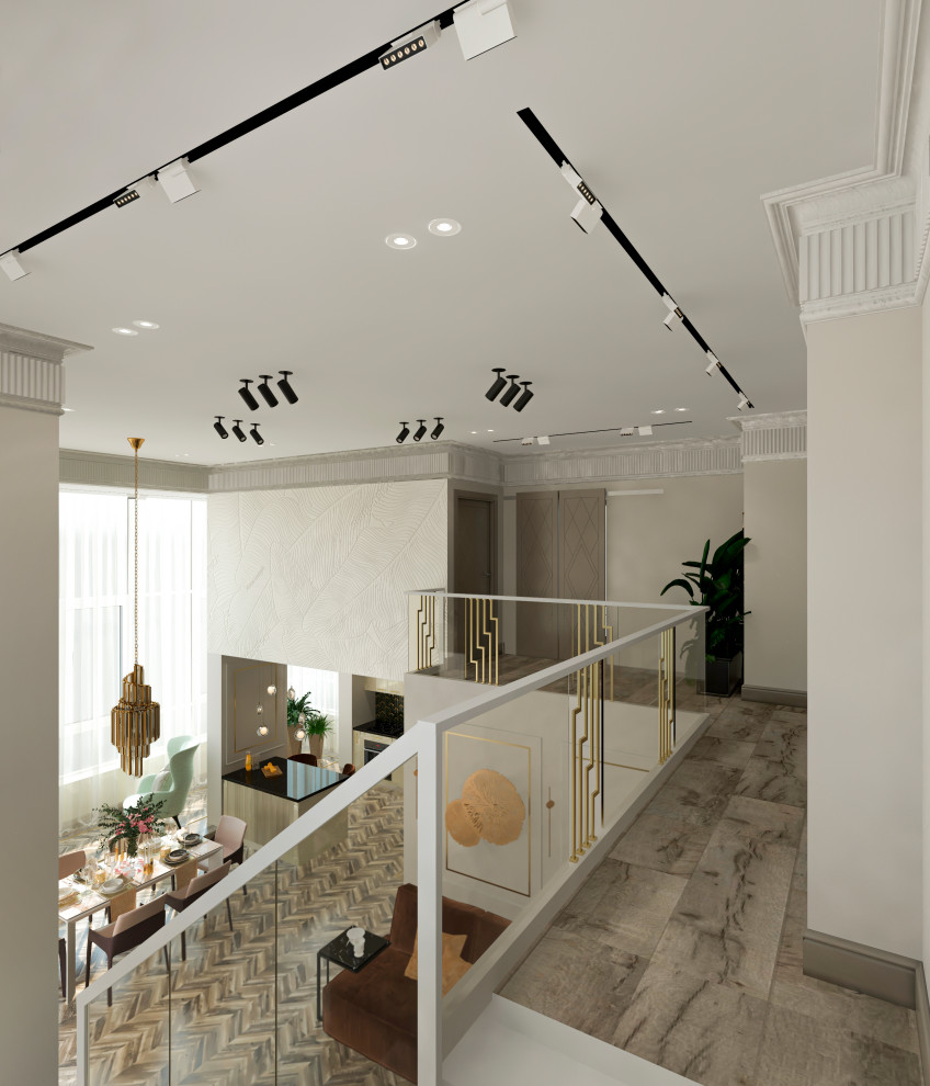 Двухуровневая квартира "Золотые блики" г.Москва