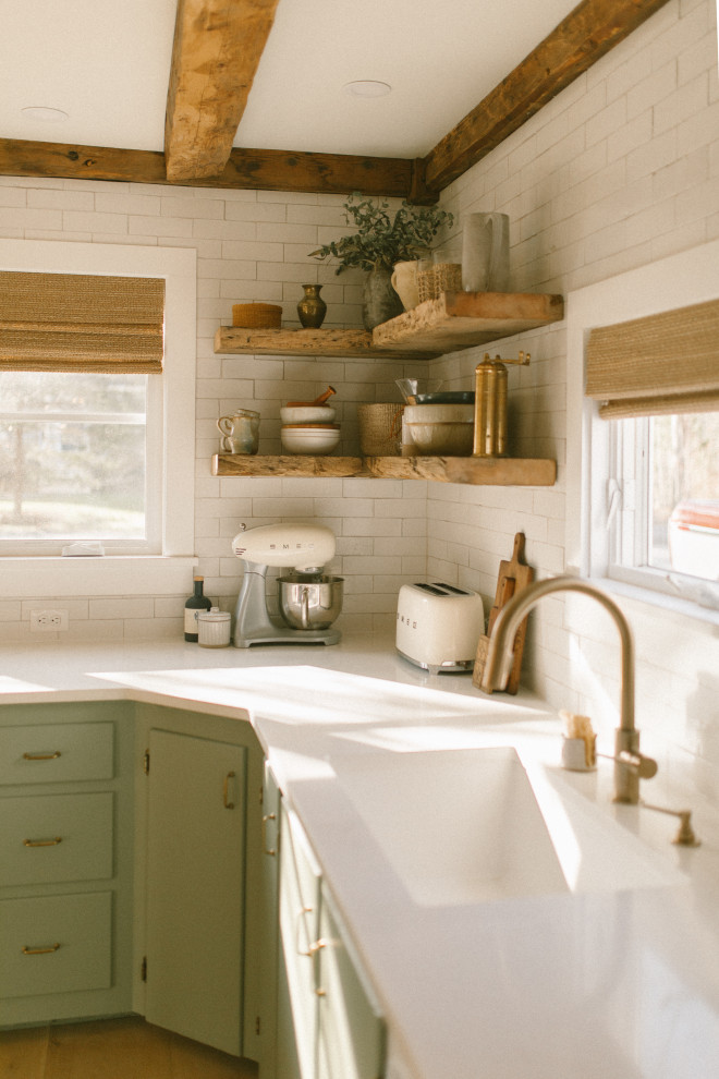 Modern Farmhouse Kitchen Backsplash - Farmhouse - Kitchen - San ...