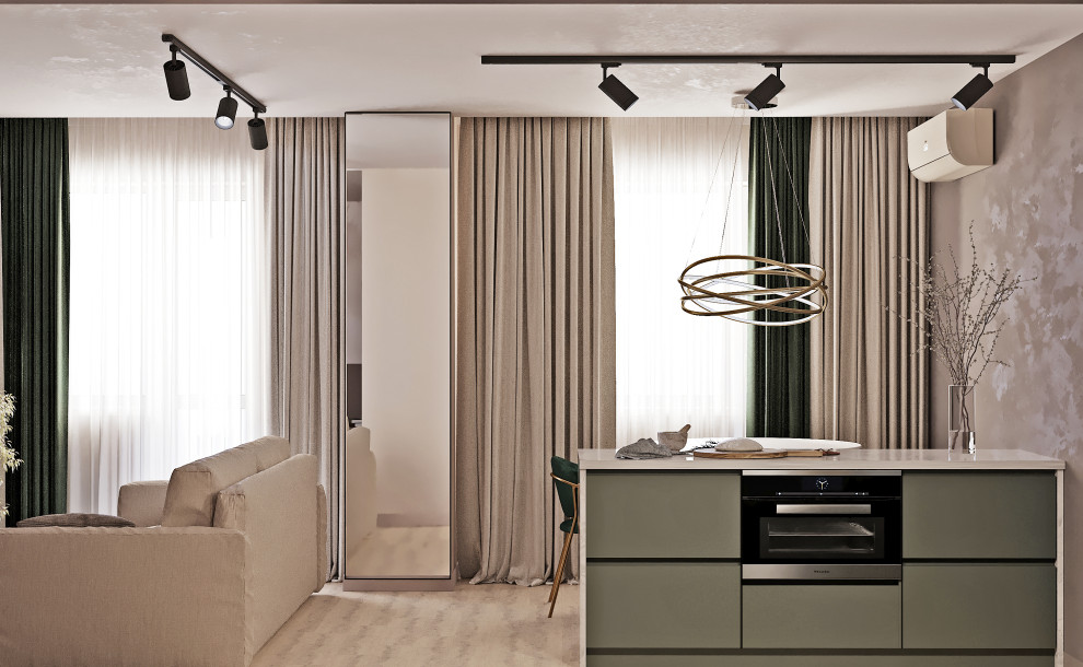 Студия в пастельных тонах