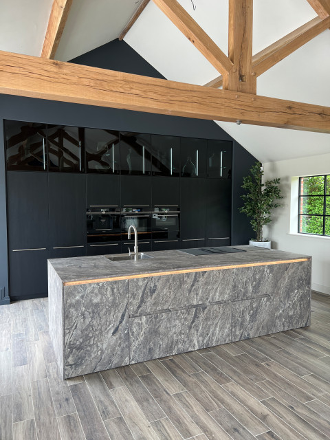 Pool House contemporary-vardagsrum