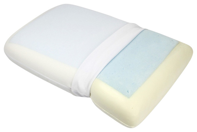 Comfort Home Memory Gel Infused Top Foam Pillow Queen