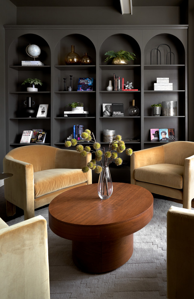 Inspiration for a contemporary living room in Chicago.