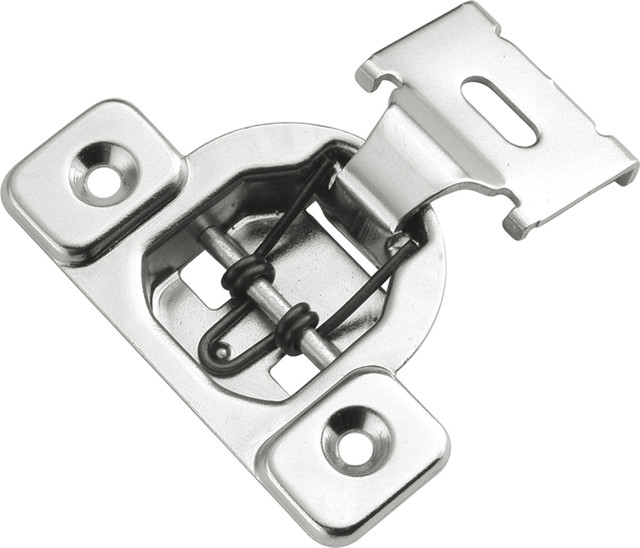 Bright Nickel Concealed Face Frame with Overlay