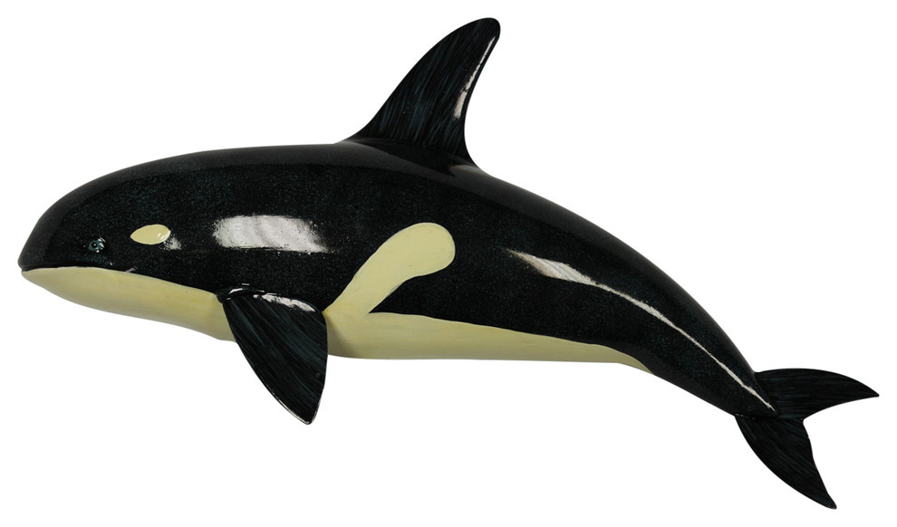 Orca Killer Whale Under the Ocean Animal 12 Inch Kid Room Bath Wall Plaque