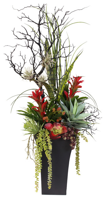 tall silk flower arrangements