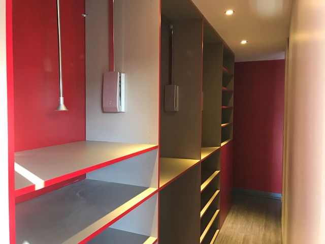 Dressing bicolore contemporaneo-armadio