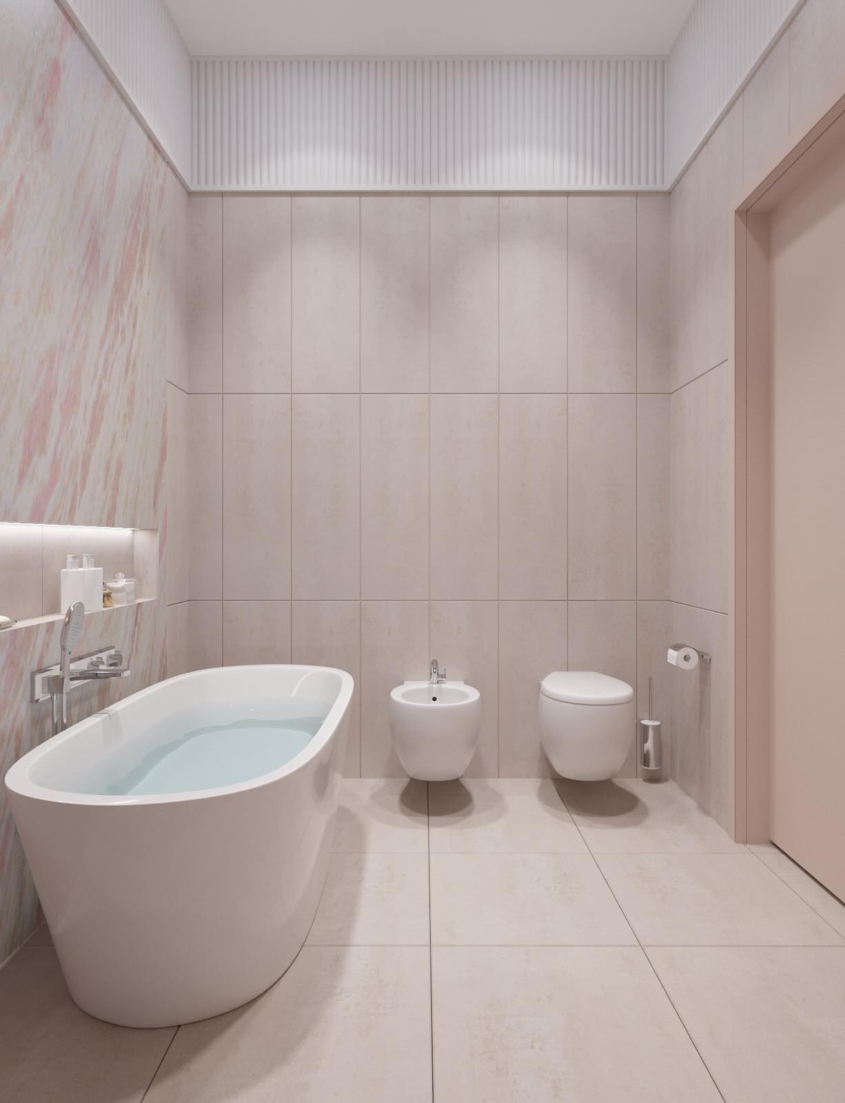 Интерьер двухэтажного загородного дома