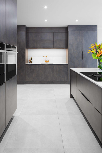 Black Gold Slate Colour Kitchen contemporary-kitchen