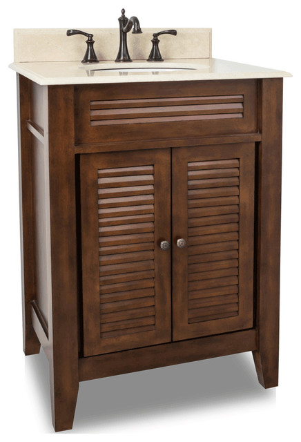 27 Lindley Vanity By Elements In Nutmeg Finish Traditional