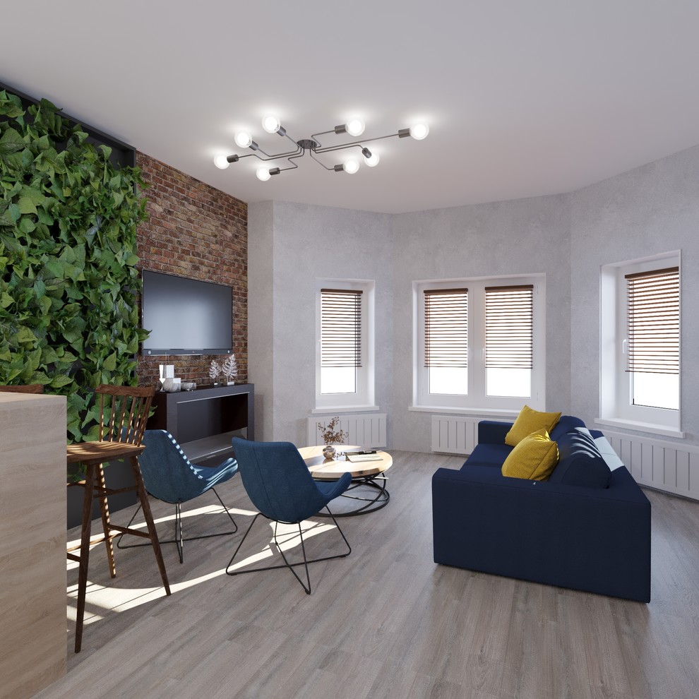 Кухня-гостиная лофт