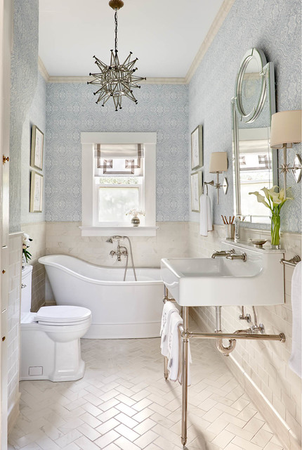 Room of the Day: A Luxury Master Bathroom With a Historic Feel