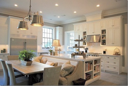 Large island/banquette seating Lounge Banquette inspiration