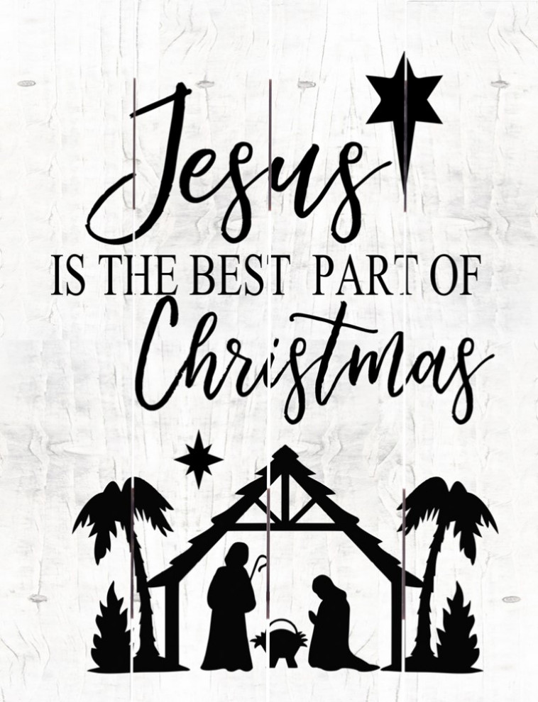 Jesus is the Best Part of Christmas Pallet Art Contemporary Prints