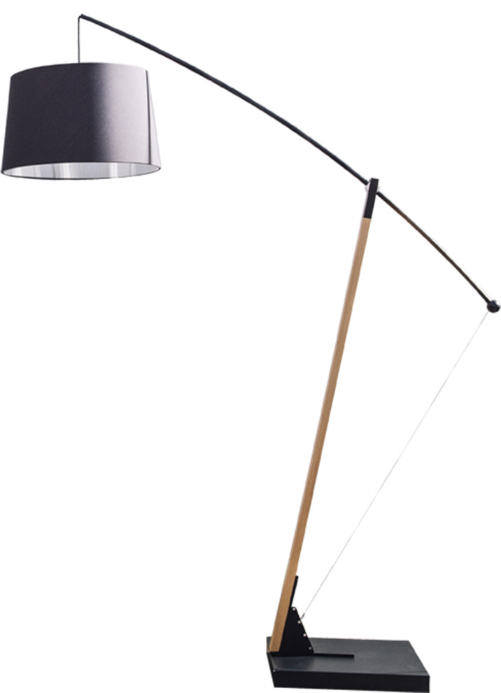 Archer Floor Lamp, Black, Regular