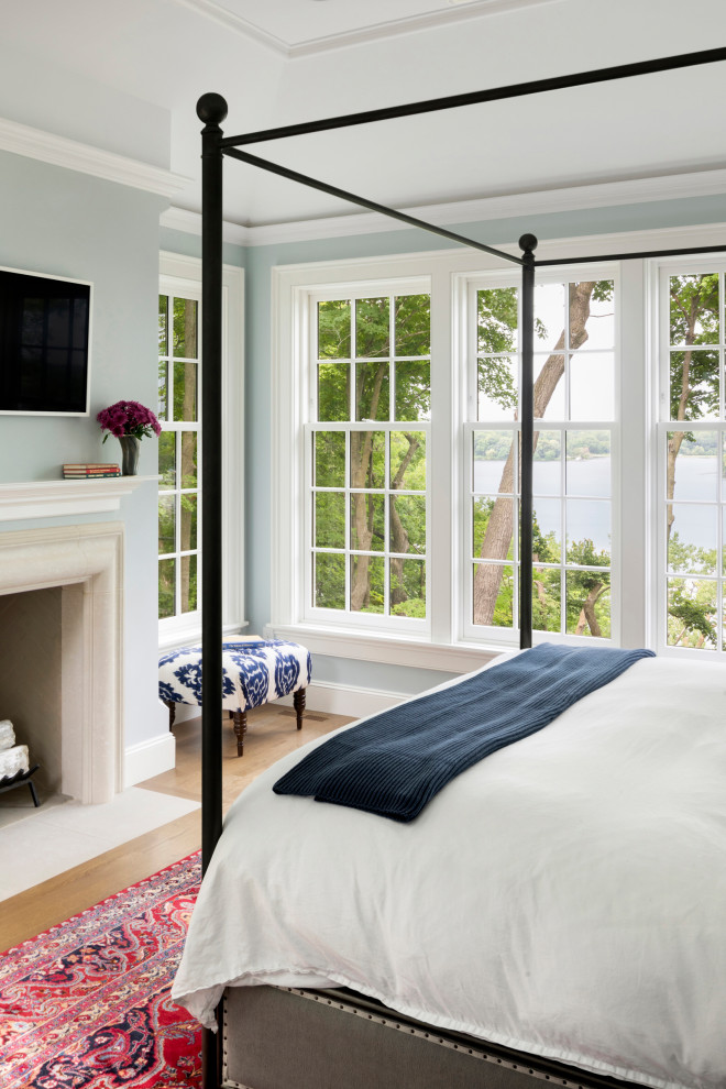 Inspiration for a coastal bedroom remodel in Minneapolis